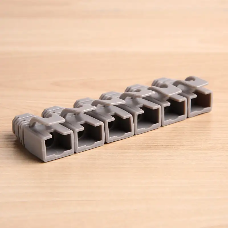 AMPCOM RJ45 Ethernet Network Cable Strain Relief Boots Cable Connector Plug Covers for CAT5 CAT5e CAT6 (Plastic) - Image 11