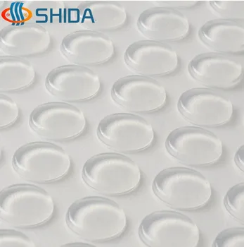 

320PCS 11mm x 2mm Silicon rubber Damper Kitchen Cabinet Door Stops Closer Cushion Silicon Rubber Pads White Bumper