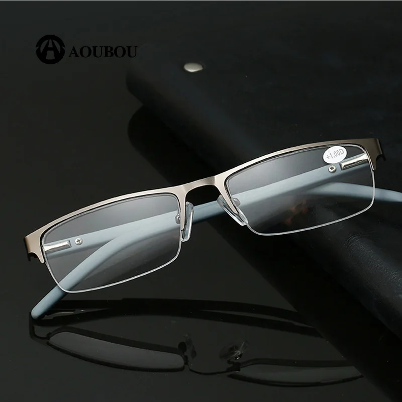 Квадратные металлические очки для чтения gafas hipermetropia presvicia hombre okulary recepta occhiali per lettura redpower okuma