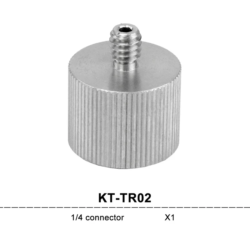 Kaitian соединитель для преобразования штатива 5/8 дюймов и 1/4 дюймов Удлинительный стержень для 635nm лазерного уровня кронштейн для штатива - Цвет: KT-TR02