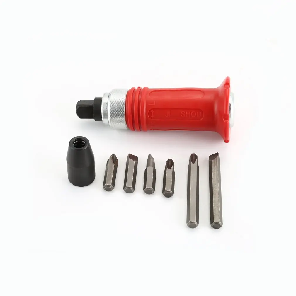 

7 Pcs Impact Screwdriver Bit Set Drive Hex Bits Driver Case Multi-functional Impact Screwdriver with Contain Box