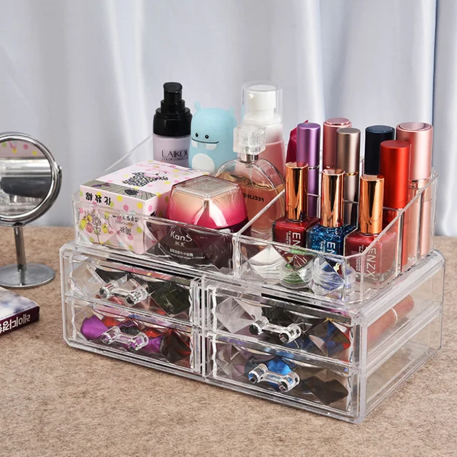 High Quality Transparant Acrylic Makeup Organizer Acrylic Icebox
