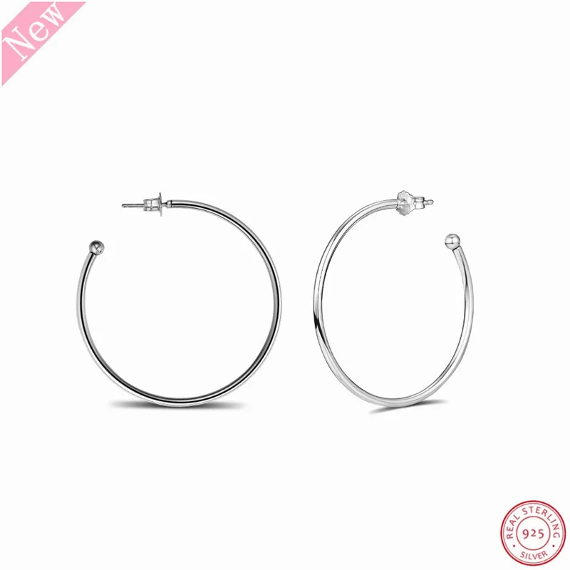 Серьги женские из серебра большие кольца с эссенцией универсальное ювелирное