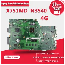 R752MD X751MD Motherboard For Asus N3540 4G Memory Processor GT820 2G REV2 0 Mainboard 90NB0600 R00010