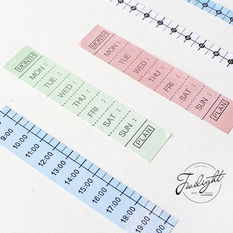 

Color Bullet Journal Stickers Time Line Weekly 24 Hour System Planner Calendar Stickers Accessories Scrapbooking DIY Stationery