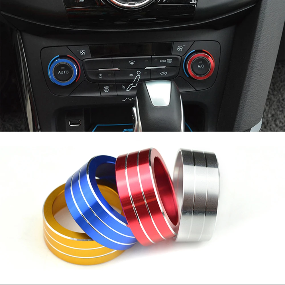 Декоративная кольцевая Крышка для кондиционера, управления нагревом, для Ford Focus 4 MK4,,,, аксессуары, автостайлинг