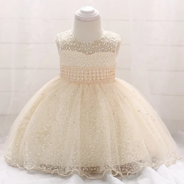 Vestido de verano con cuentas para bebés, traje de princesa para primer cumpleaños, 1 o 2 años, 2021 Vestido de verano con cuentas para bebés, traje de princesa para primer cumpleaños, 1 o 2 años, 2021