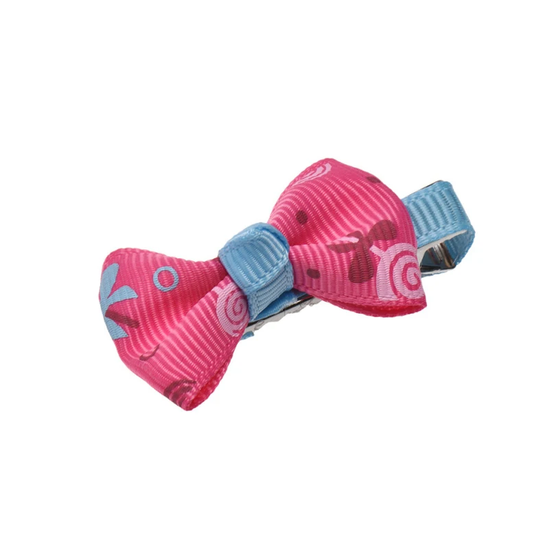 

Good Deal New Fashion Lovely Cute Pink Blue Baby Girls Hair Bow Barrettes Children Small Head Clips 5PC/Set Gift