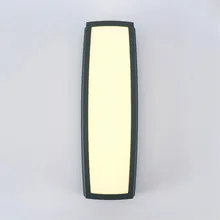 10 Вт креативный уличный простой светодиодный настенный светильник водонепроницаемый наружный светодиодный настенный светильник вилла двор черный/серый садовые ворота настенный светильник