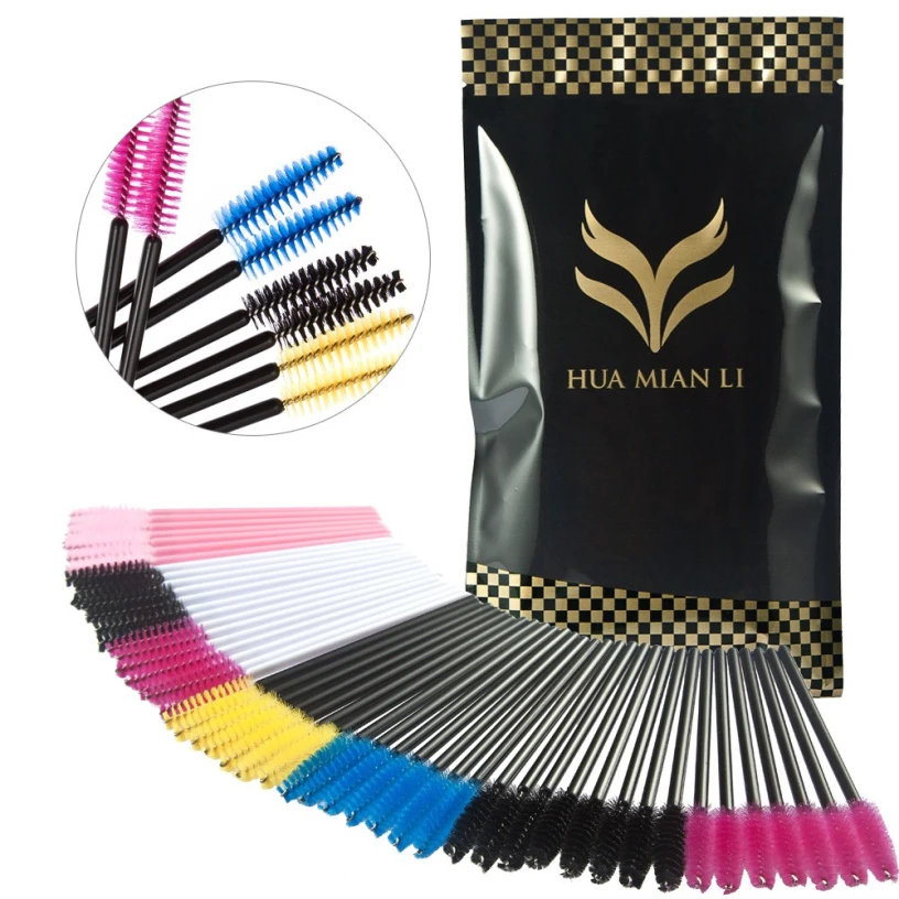 

Best Deal 100PCS/pack Good Quality Make Up Brush One-Off Disposable Eyelash Brush Eye Beauty Cosmetic Makeup Tools