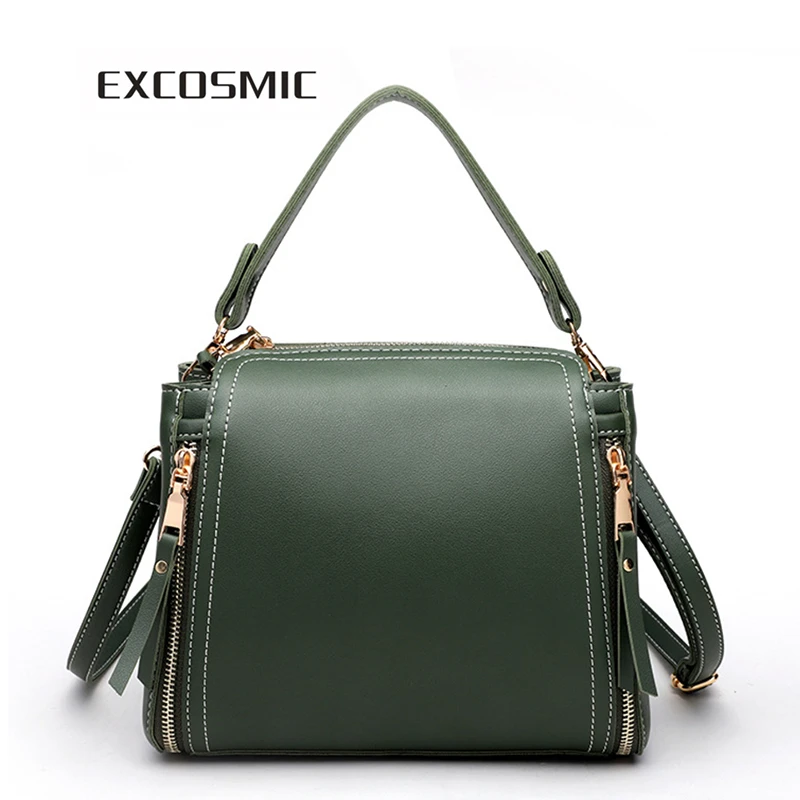 

EXCOSMIC Retro Women Messenger Bag Vintage Satchel Bags Shoulder Briefcase for Women Bolsas Femininas satchel
