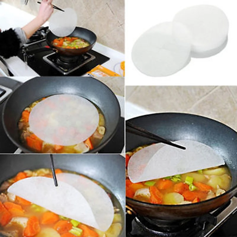 New Gadgets Oil Absorption Paper PP Soup Pad Health Kitchen Tools Film 12pcs/Bag | Дом и сад