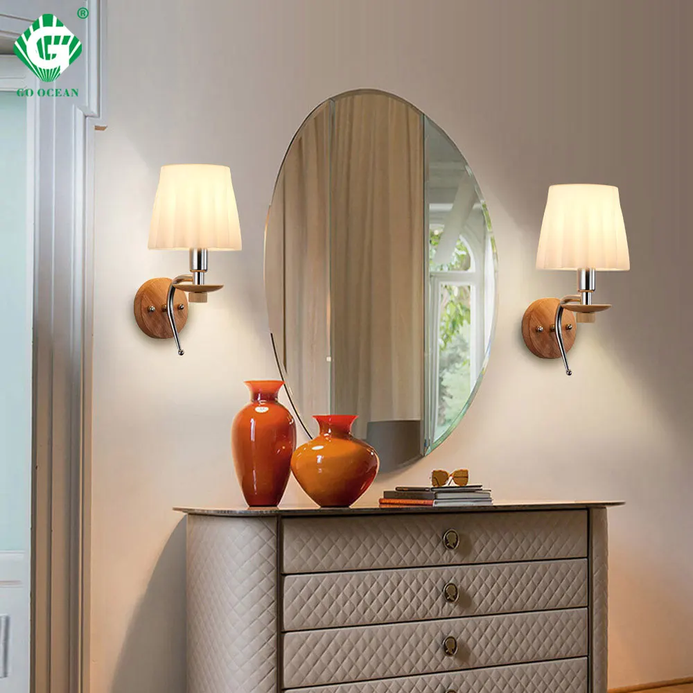 

Modern Glass LED Home Wall Lamp E14 Bulb Sconce Hotel Bedroom Living Room Fixtures Stair Wall Light Indoor Night Lighting