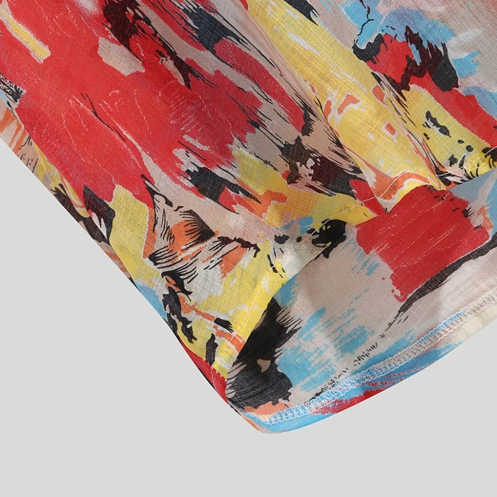 2019 Men's cotton cycling jersey retro color printed low collar short sleeve thin shirt cycling jersey pro  (3)