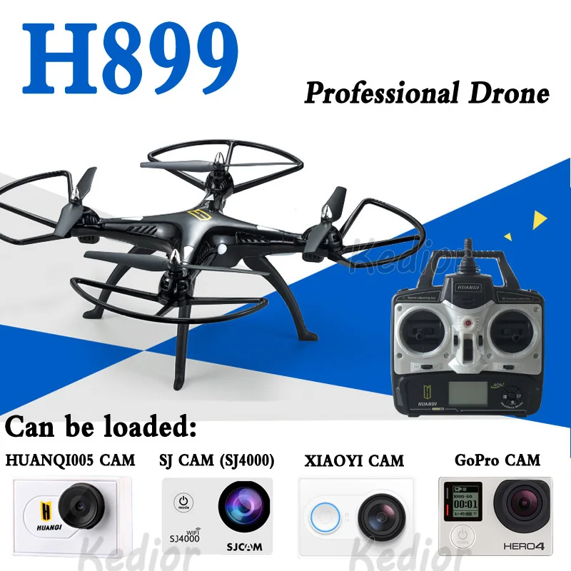 2016 New 2.4G Professional Drone RC Quadcopter Helicopter With H9 H9R Sj4000 Camera Mount Can Add 5.0MP Wifi HD FPV Camera