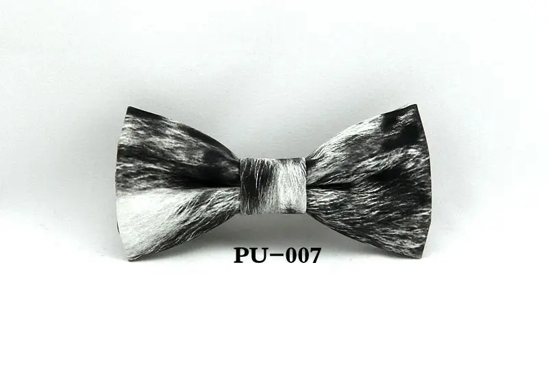 Модный мужской и женский галстук бабочка из искусственной кожи с принтом Британский Ветер кожаный Официальный галстук-бабочка вечерние