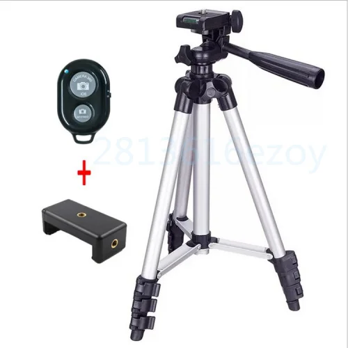 Best 3in1 1set 3110 3120 Camcorder Digital Camera Tripod + Phone Holder Stand+ Bluetooth Remote Shutter Control For Nikon Canon