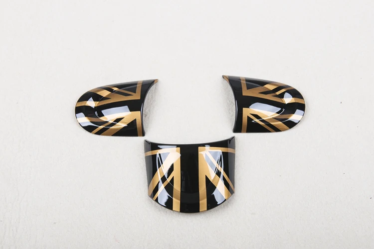 R55-R61 gold union jack no-multifuctional steering wheel cover
