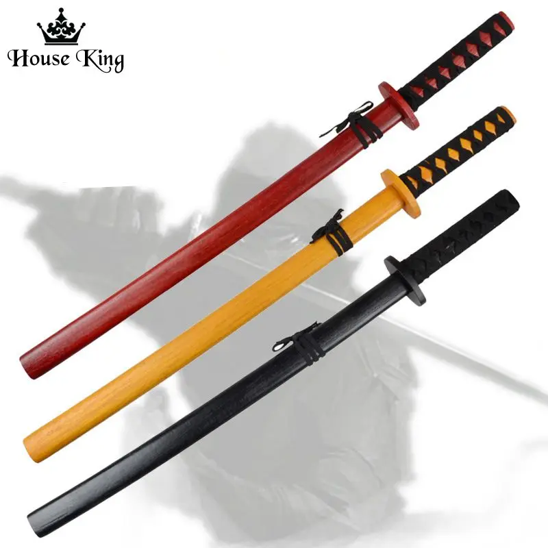 Wooden Sword Samurai Training Katana Bokken Practice Kendo Stick Home