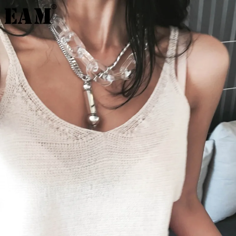 

WKOUD EAM Jewelry / 2019 New Fashion Personality Exaggerated Transparent Acrylic Clavicle Chain Women's Accessories S#N25800