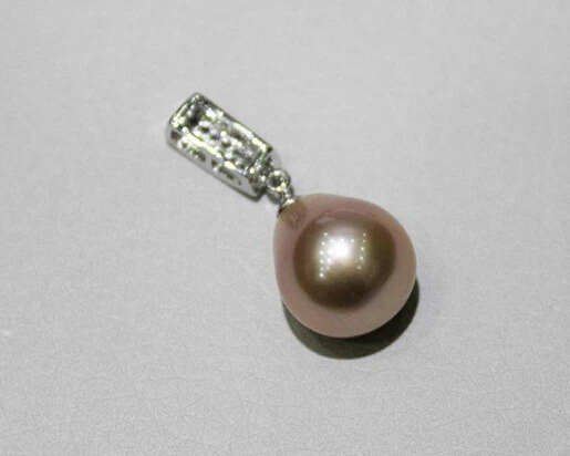 Jewelr 006454 натуральный розовый пресноводный жемчуг кулон 10 5-11 мм (C0309) | Украшения и