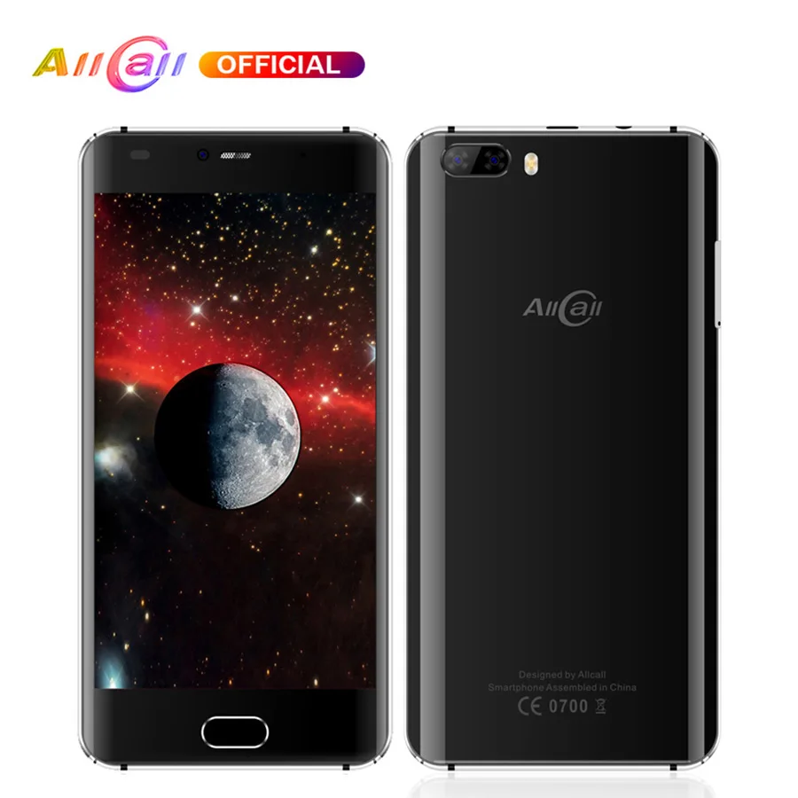 Goede In Voorraad! allcall Rio Dual Terug Cam 3G 5.0 Inch Ips Hd 1 Gb Ram 16 Gb Rom 8MP Camera MTK6580A quad Core Android 7.0 Smartphone