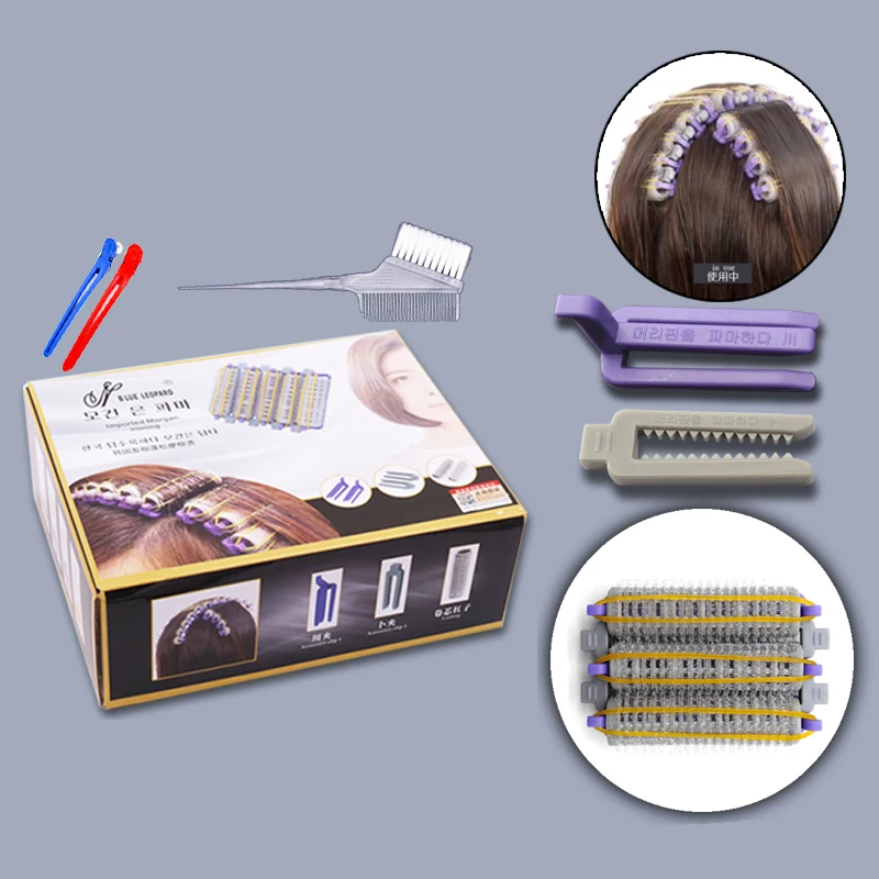 

24pcs/set Salon Nylon Hook & Loop Hair Rollers Set Hair Root Perm Rods Bars Curlers with Clips & Rubber Bands High Quality 1350