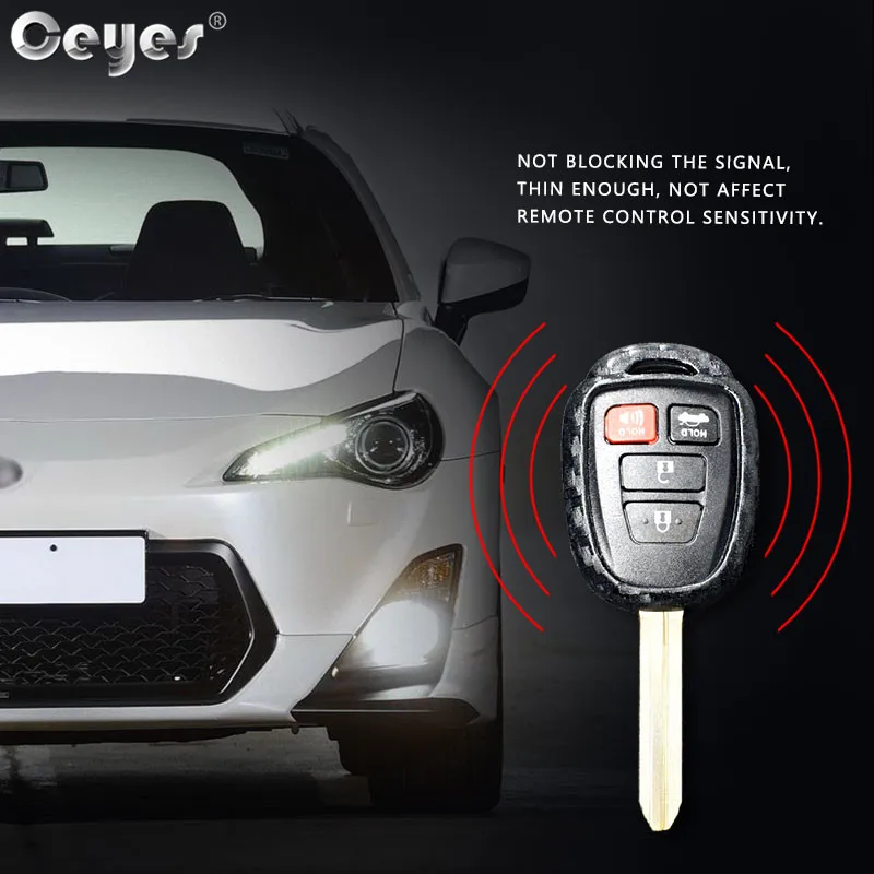 Car carbon fiber key cover for TOYOTA (4)