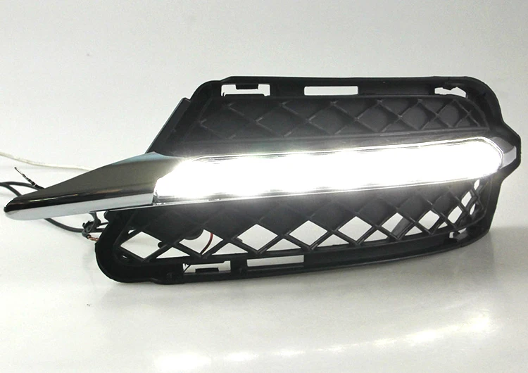 12В дневные ходовые огни набор для Mercedes-Benz W221 S Class S300 S500 S350 S600 S400 светодиодный Габаритные огни дневного света Противотуманные лампы 2009-2012