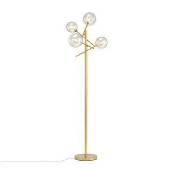 

led g4 Postmodern Iron Glass Golden Rotated LED Lamp LED Light LED Floor Lamp Floor Light For Foyer Dinning Room Bedroom