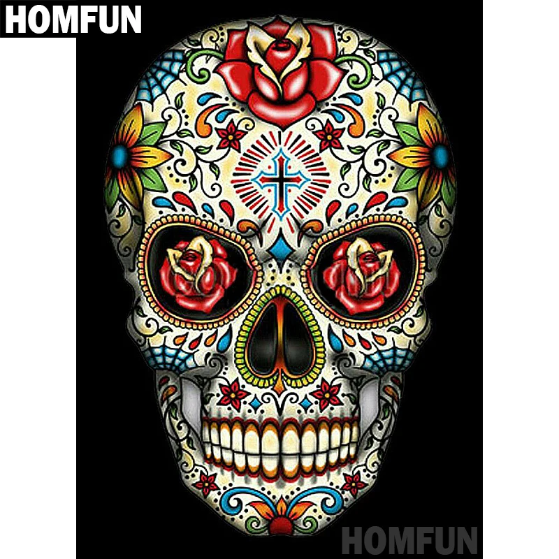 A06885        Colorful skull