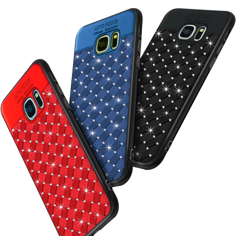

yongliantan litter diamond 3D coque,cover,case For Samsung galaxy S7 Edge S7edge on Silicone luxury Silicon back Phone cases