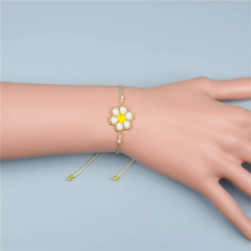 Go2boho MIYUKI браслет богемные браслеты Delica трендовые ювелирные изделия Цветочные браслеты в стиле бохо ручной работы для женщин дружба подарок новинка