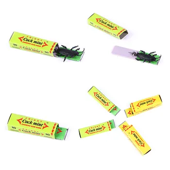 

2pcs/sets April Fool's Day spoof person Funny gadgets Tricky toys surprised cockroaches gum halloween gift for joke