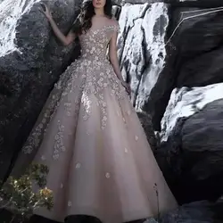 2019 вечернее платье цвета шампанского торжественное платье с аппликацией vestido longo Robe De Soiree, изготовленное на заказ, вечерние платья с