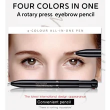 Карандаш для бровей 4 в 1 Многофункциональный водонепроницаемый карандаш для бровей Прочный 3d глаз Макияж набор