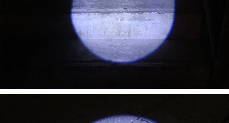 Mini Flash Light Torches Stainless Steel LED Flashlight Round Moon Shape (9)