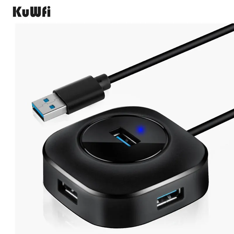 KuWFi USB HUB многопортовый usb-адаптер 3 0 хаб Micro 2 внешний 4 порты для компьютера