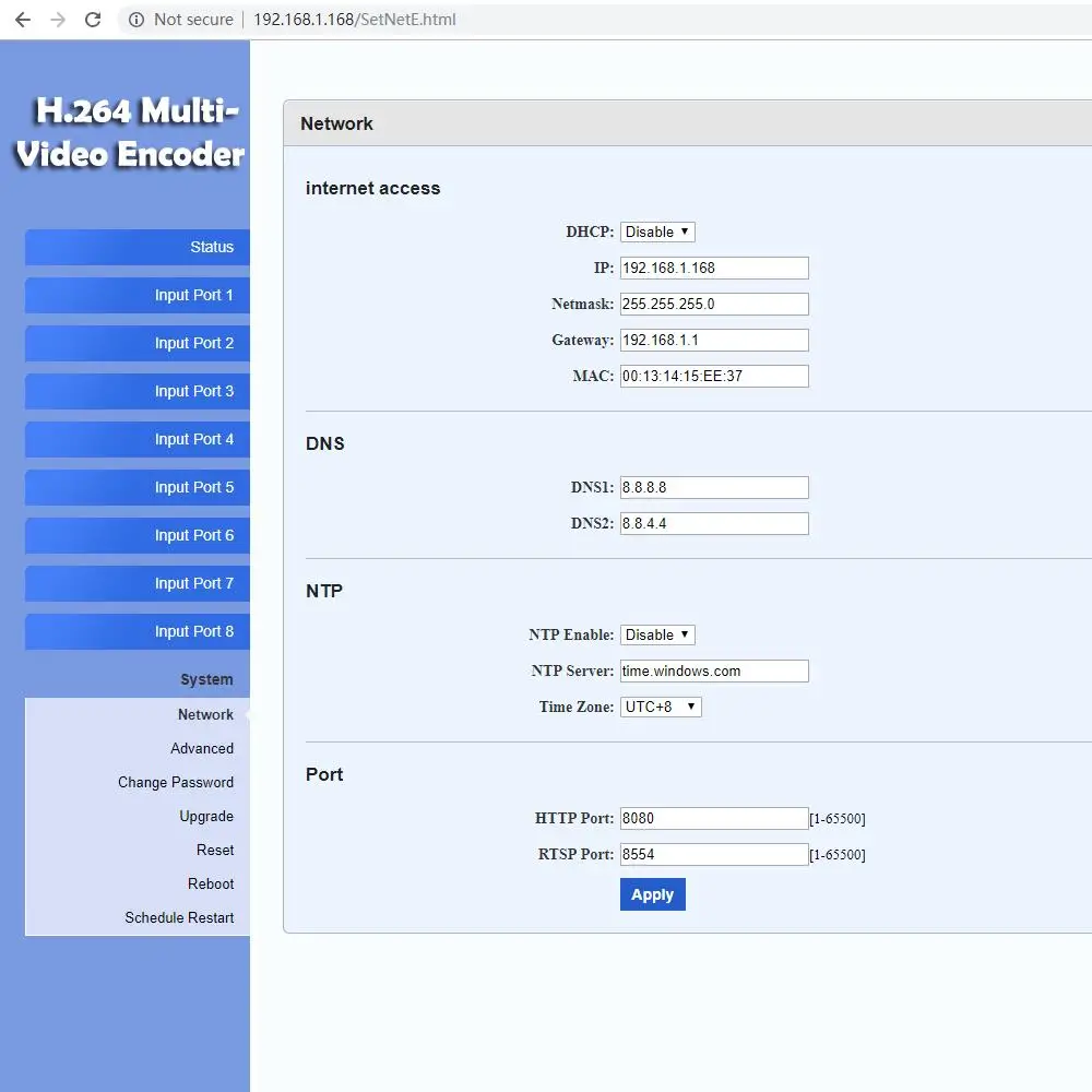 U8Vision 8 в 1 H.264 HDMI к IP видеокодировщику/кодировщик прямой трансляции/HD кодировщик H264