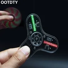 DIY Fingertip Gyro электронный комплект светодиодный Спиннер-Спиннер обучающая игрушка требуется Сварка детский подарок