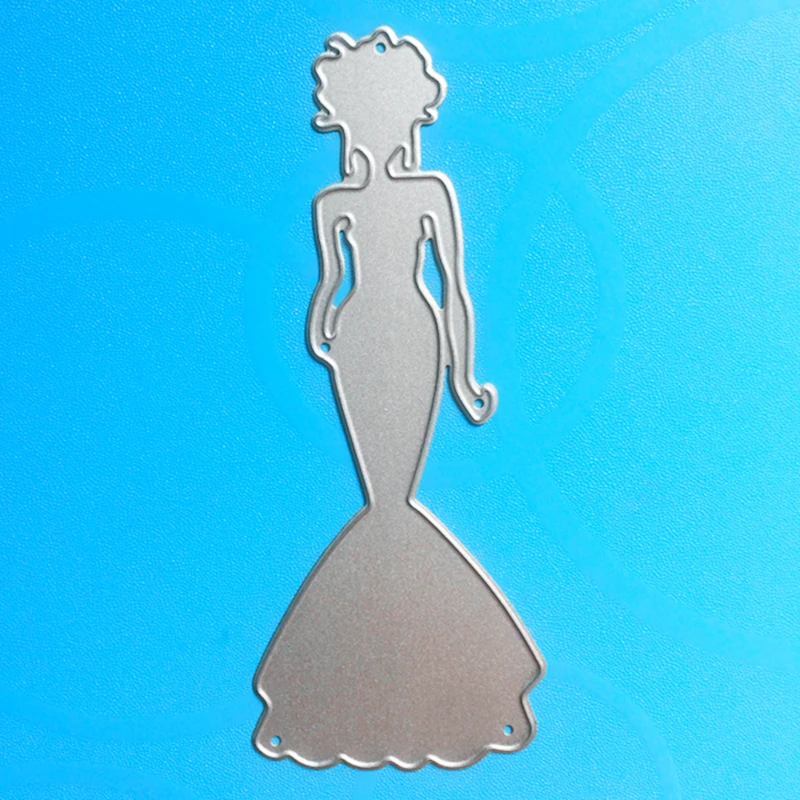 

YLCD602 Mermaid Princess Metal Cutting Dies For Scrapbooking Stencils DIY Album Cards Decoration Embossing Folder Die Cuts Mold