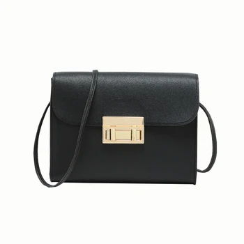 

2019 New High quality PU leather Women bag Solid color Women shoulder bag croosbody bag fashion simple handbag