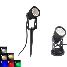 Открытый Пейзаж Светодиодный точечный светильник мини Газон лампа с подставкой Спайк светодиодный Путь огни для сада дорожка двора пятно света