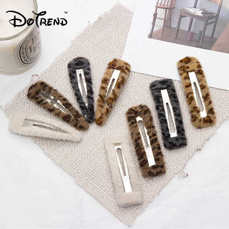 

2PCS/Pair New Women Vintage Leopard Print Barrettes Hair Clips Fashion Hairpins Hair Ornament Headbands Lady Hair Accessories