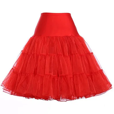 

Tutu Skirt Silps Swing Rockabilly Petticoat Underskirt Crinoline fluffy pettiskirt for Wedding Bridal Retro Vintage Women Gown
