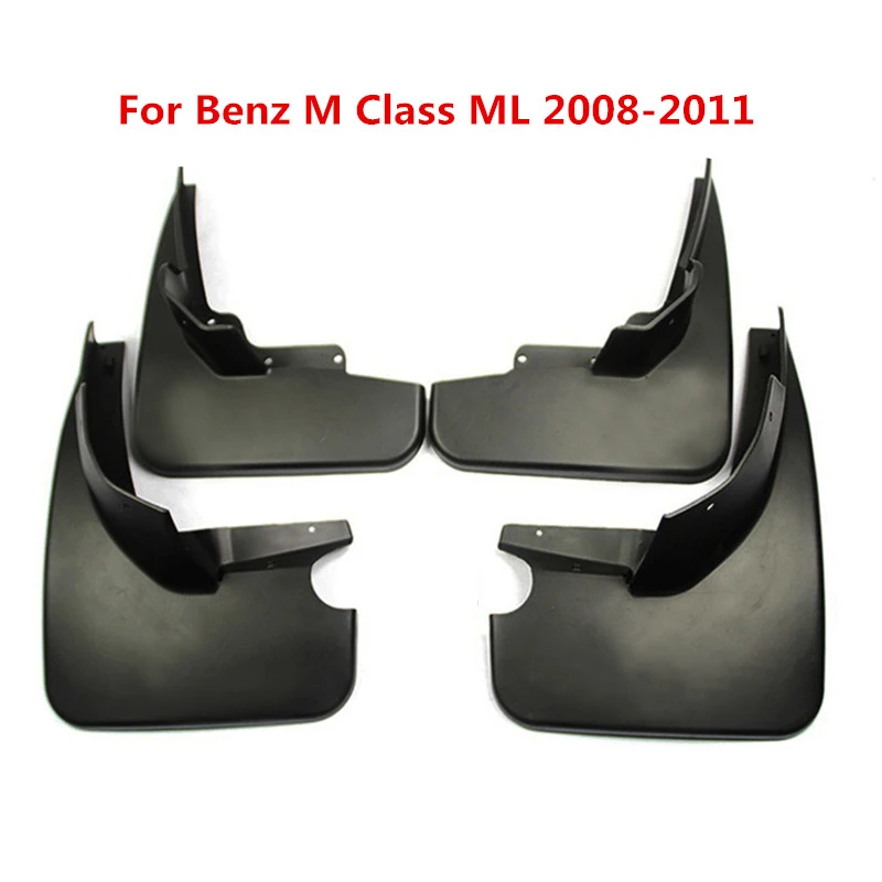 

4pcs/set car Front Rear Mudguards Mud Flaps For Benz M Class ML ML350 ML500 W164 2008 2009 2000 2010 2011 Mudflaps Splash Guards