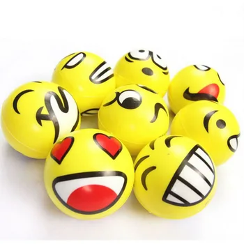 

2017 Cute Fun Face Squeeze Balls Stress Relax Emotional Hand Wrist Exercise Stress Toy Balls Toy