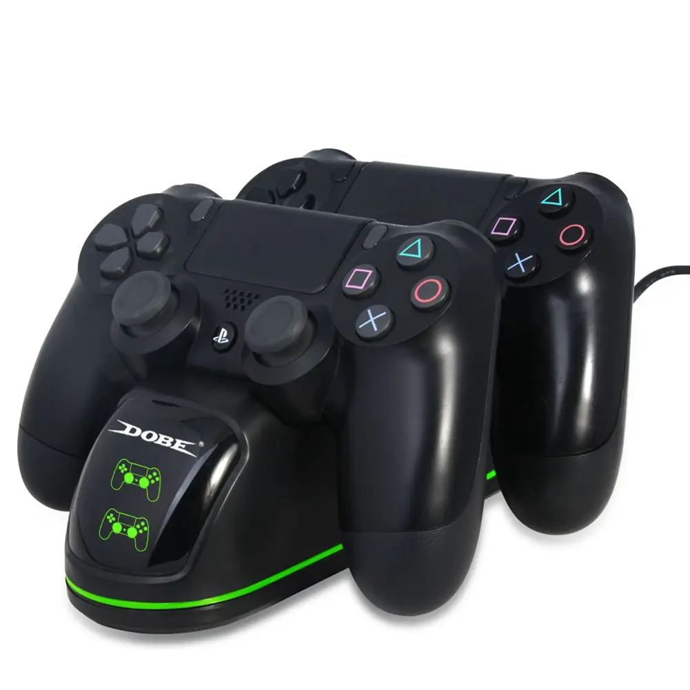 Для PS4 контроллер Зарядное устройство, двойной Зарядное устройство статуса зарядки Экран дисплея для Игровые приставки 4/PS4 Slim/PS4 Pro Controller (