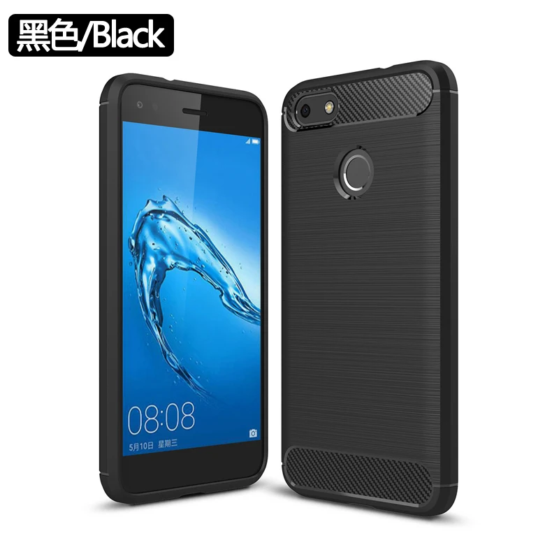 

huawei p9 lite mini case luxurynew SlimBrushed Pattern Rugged Protective Back CoverTPU Silicone for huawei p9 lite mini case