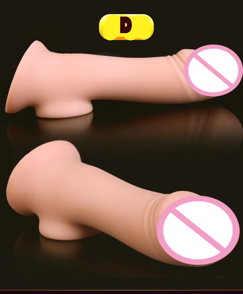 JIUAI Penis Extender Super Soft Silicone Realistic Cock sleeve Reusable Condoms Sex Toys For Men On The Dick Scrotum Bondage  (17)